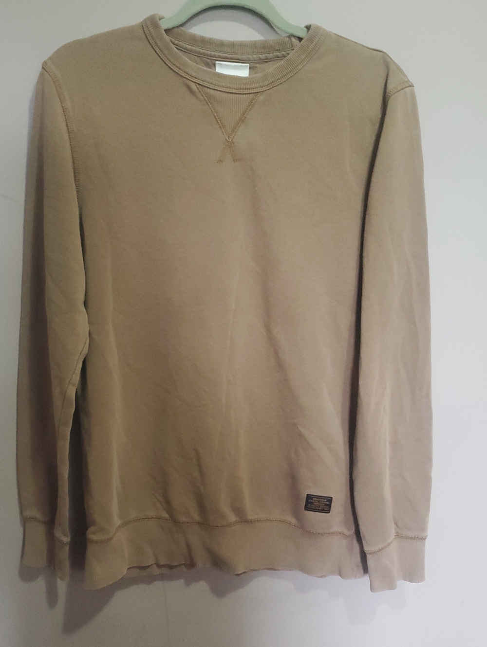 H&M Men's Casual Crewneck Sweater in Light Brown Size Xs